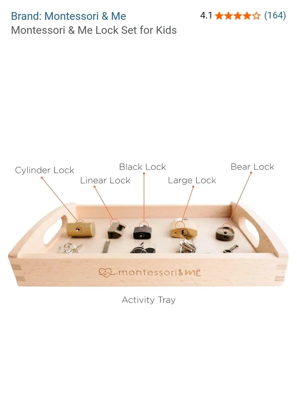 Montessori & Me Lock and Key Set